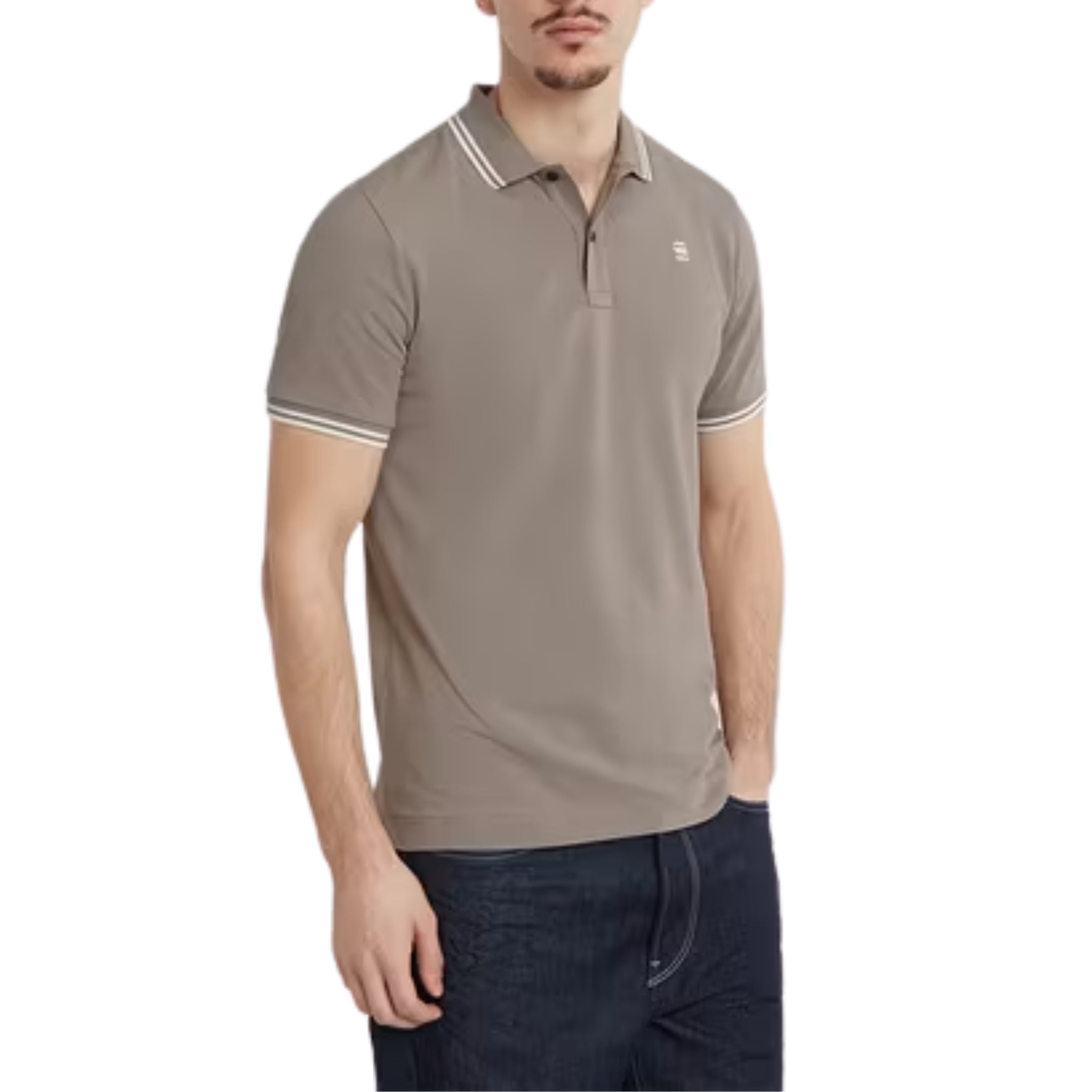 G-Star Golfer Dunda Slim Stripe Shark Skin